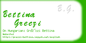 bettina greczi business card